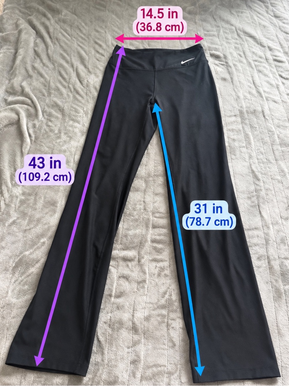 Nike Power Women’s Dri-FIT Black Training Pants Size Medium (US Size 8-10)